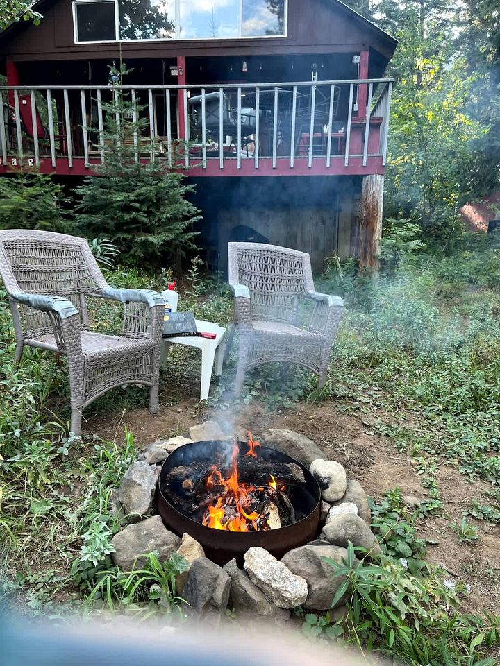 Peaceful Creekside Cabin with Fire Pit & Scenic Deck in Cascade, Idaho