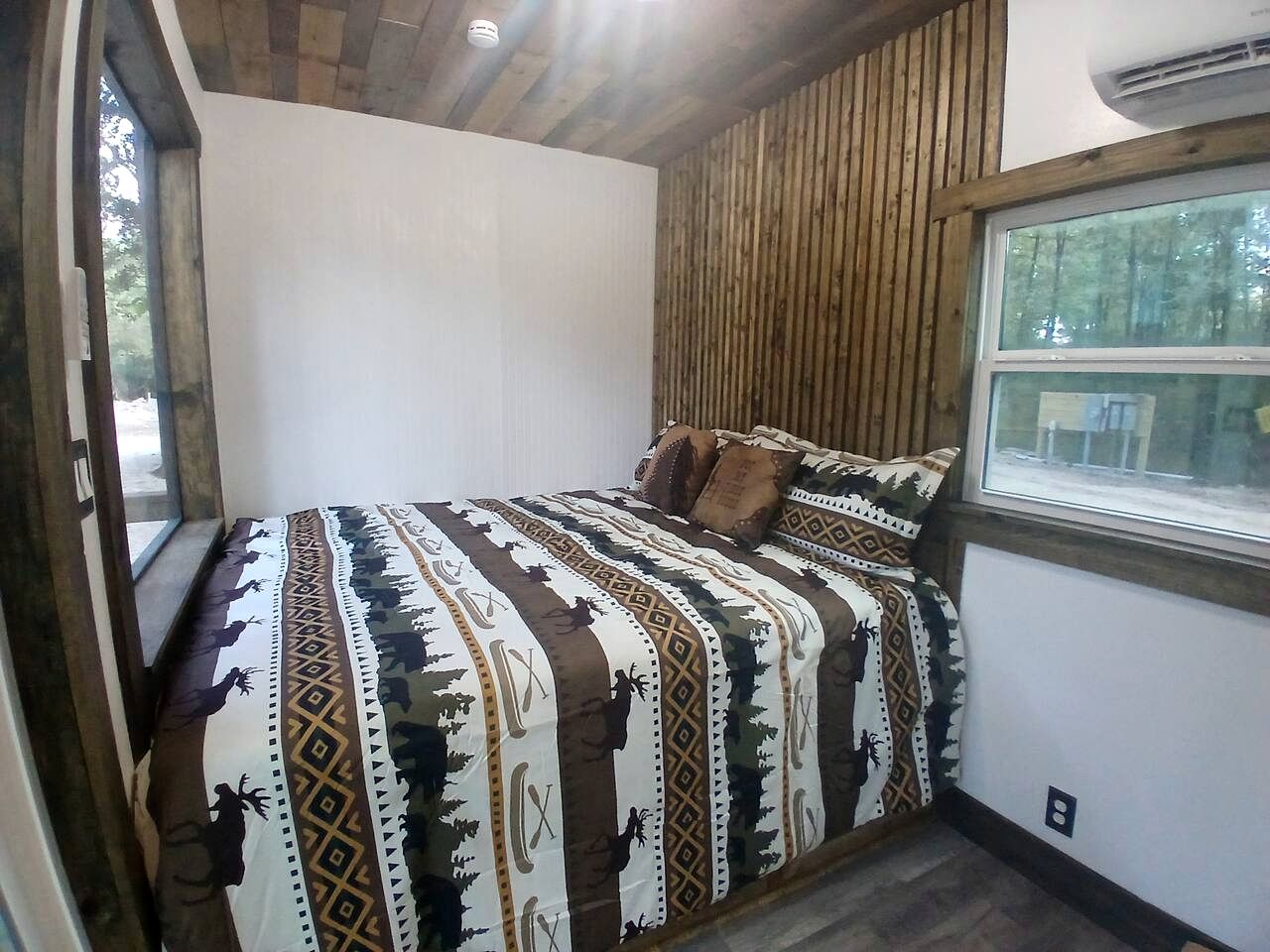 Secluded Container with BBQ for a Waterfront Retreat, Perfect for Fishing and Roasting S'Mores in Grimes County, Texas