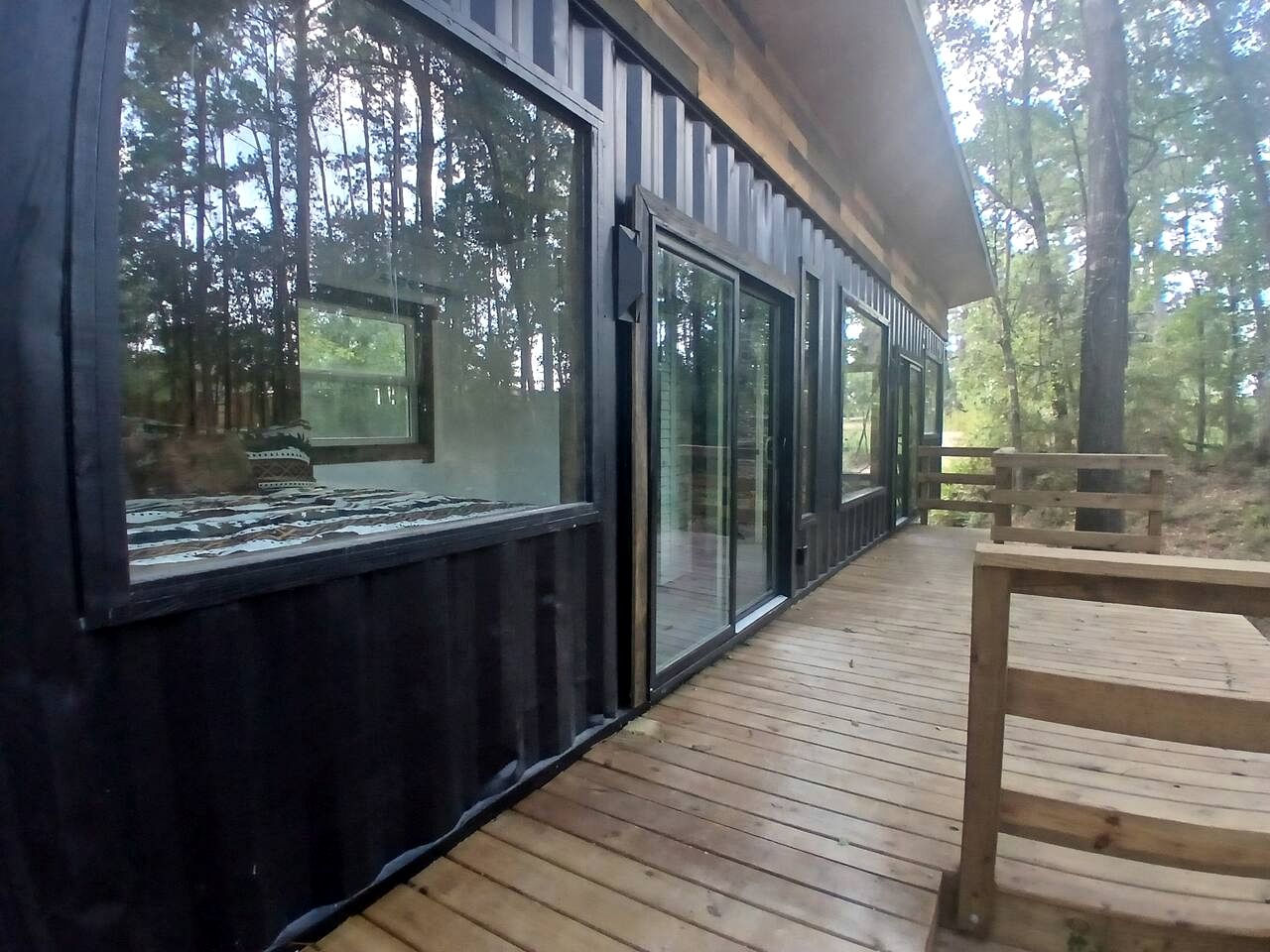 Secluded Container with BBQ for a Waterfront Retreat, Perfect for Fishing and Roasting S'Mores in Grimes County, Texas