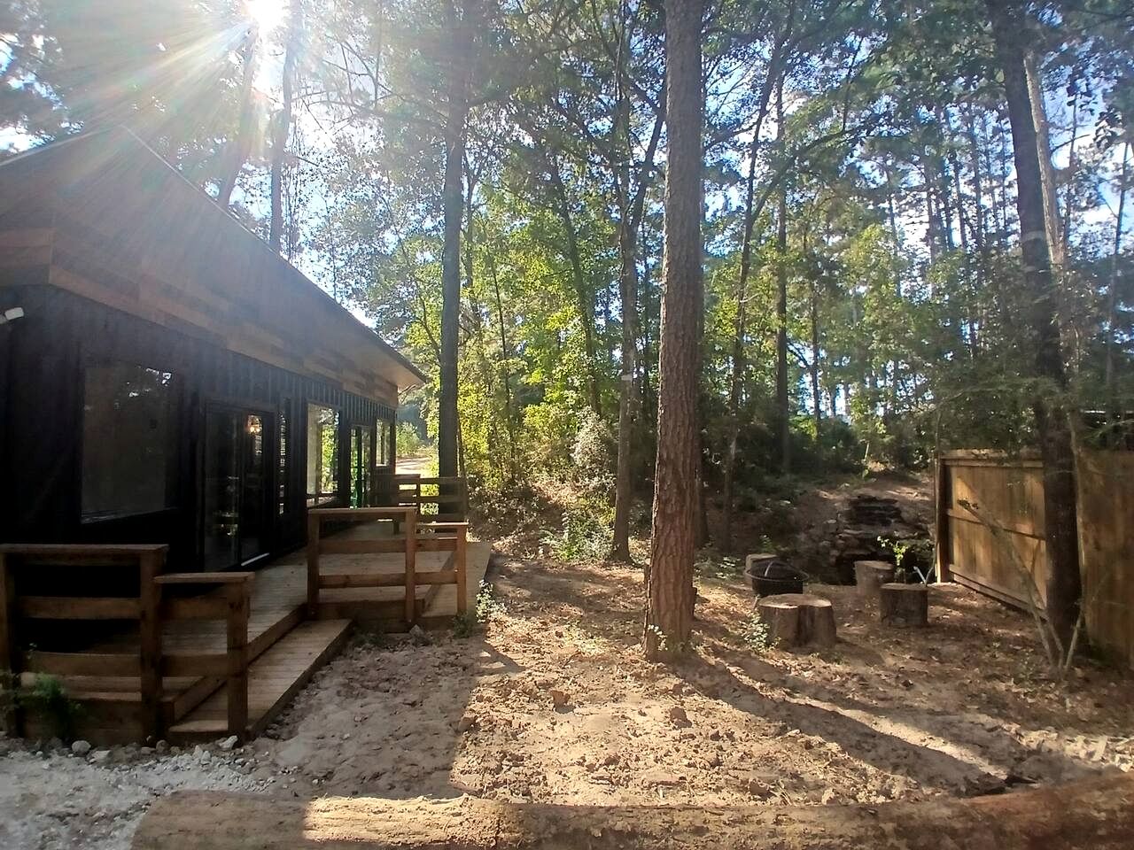 Secluded Container with BBQ for a Waterfront Retreat, Perfect for Fishing and Roasting S'Mores in Grimes County, Texas