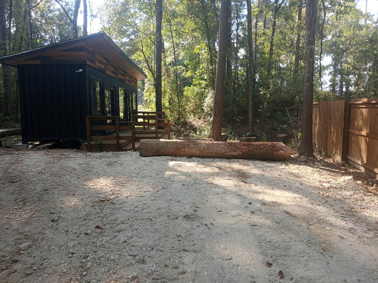 Secluded Container with BBQ for a Waterfront Retreat, Perfect for Fishing and Roasting S'Mores in Grimes County, Texas