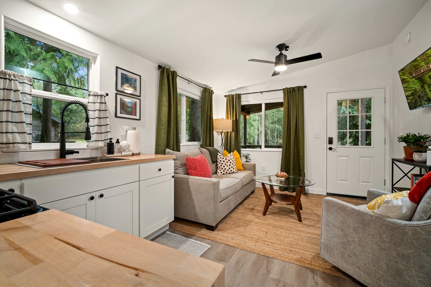 Tranquil, Creekside Cabin in the Forest of Sequim, Washington, Perfect for a Glamping Getaway from Seattle