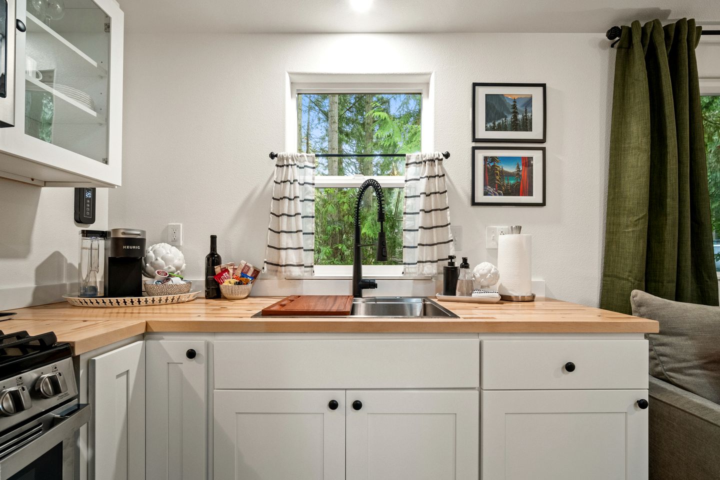 Tranquil, Creekside Cabin in the Forest of Sequim, Washington, Perfect for a Glamping Getaway from Seattle