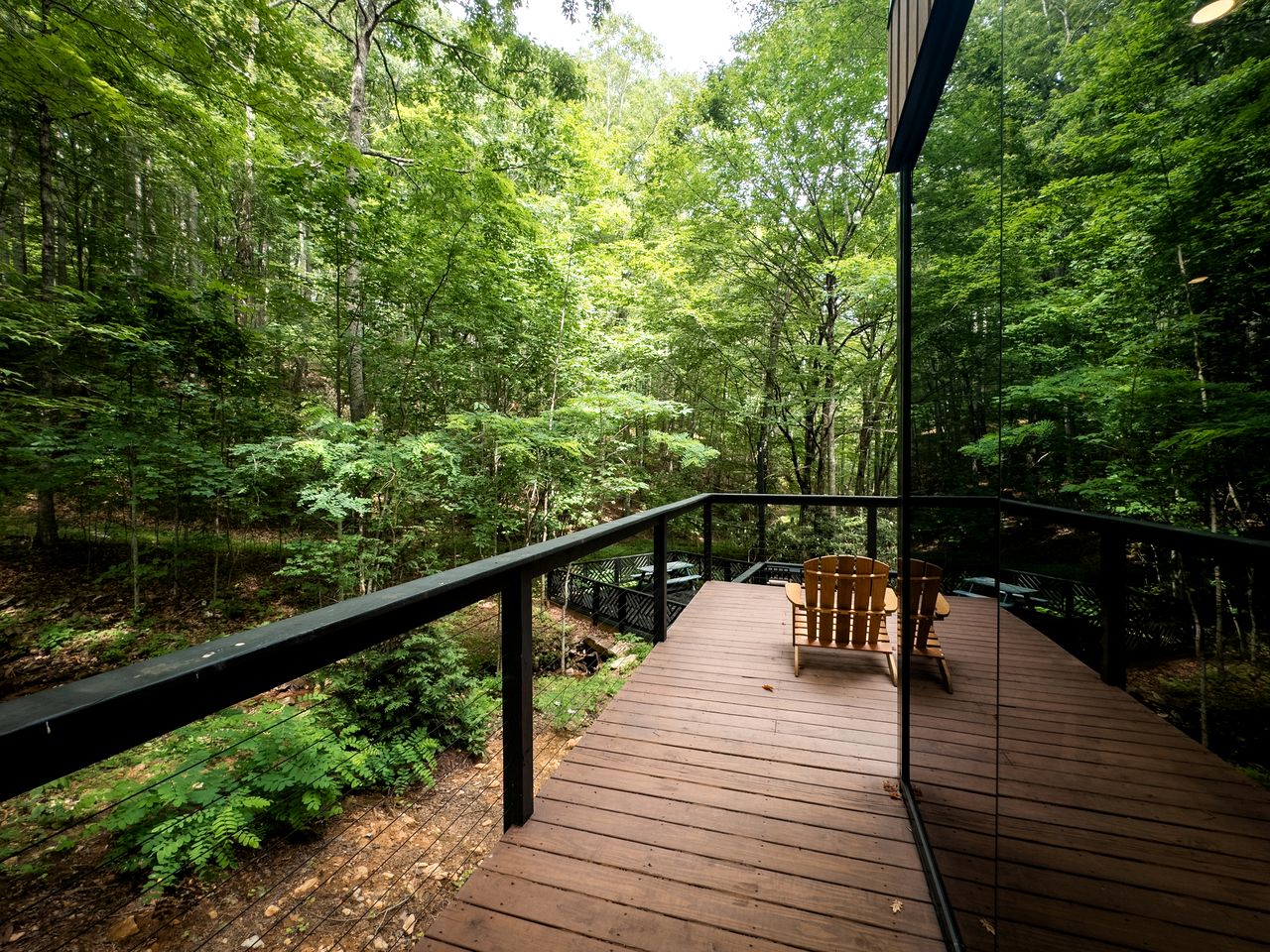 Gorgeous Glass Tiny House Nestled in the Forest for a Romantic Retreat near Mars Hill, NC