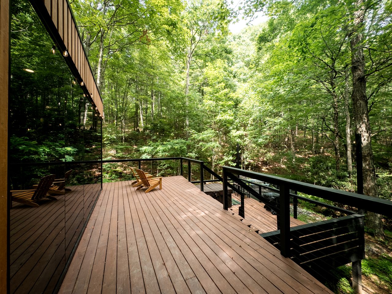 Gorgeous Glass Tiny House Nestled in the Forest for a Romantic Retreat near Mars Hill, NC