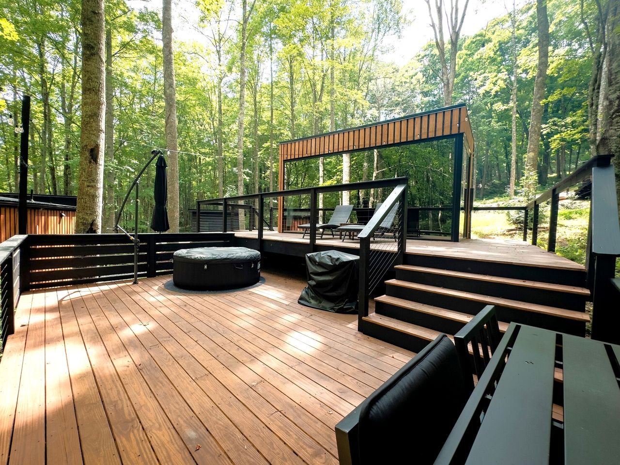 Incredible Glass Tiny House for a Pet-Friendly Romantic Escape in Nature near Mars Hill, NC