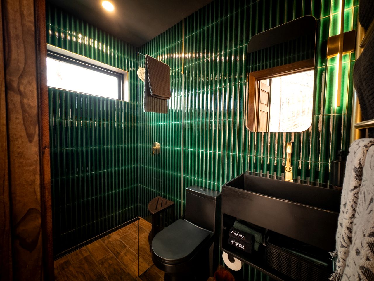 Luxurious Glass Tiny House with Sleek Interior Design for an Amazing Couples Getaway near Mars Hill, NC