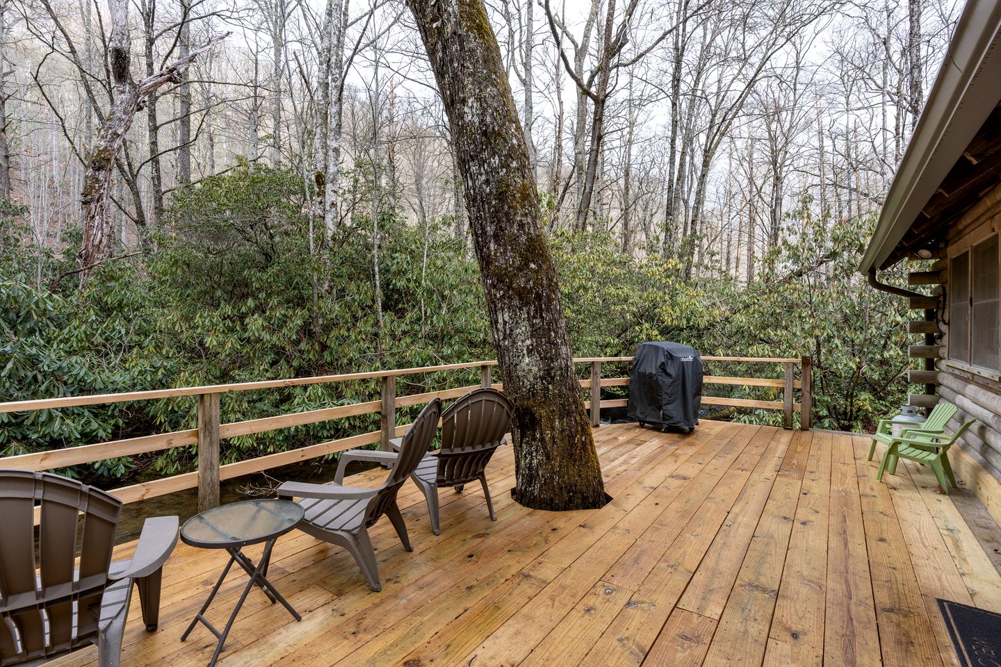Creekside Family Cabin with Deck and BBQ in Topton, North Carolina