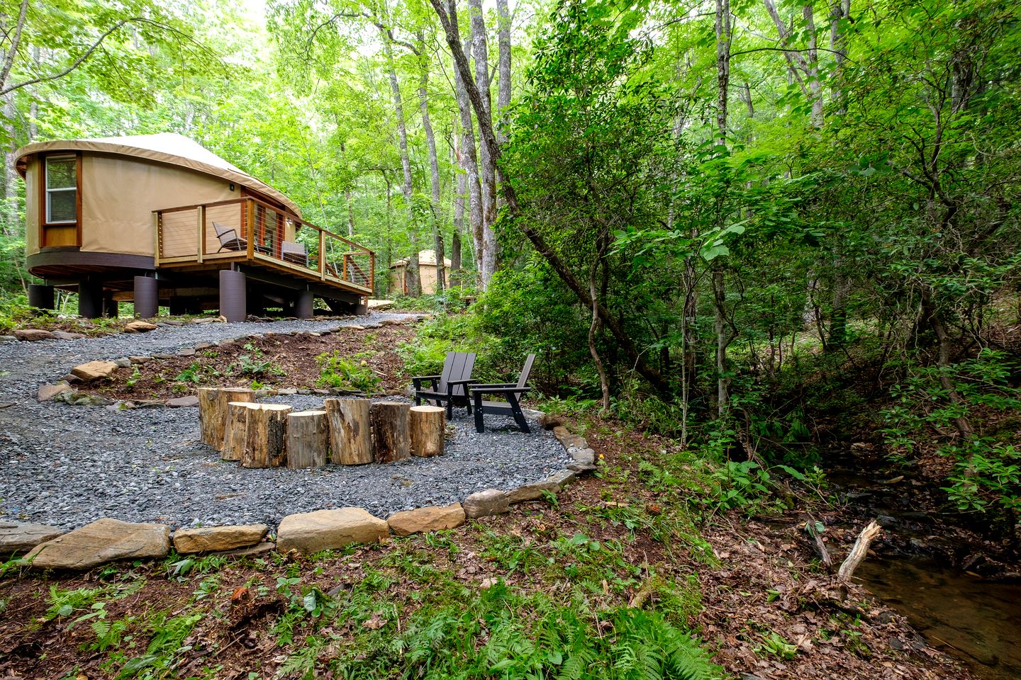 Enchanting Yurt Haven near Pisgah National Forest in North Carolina