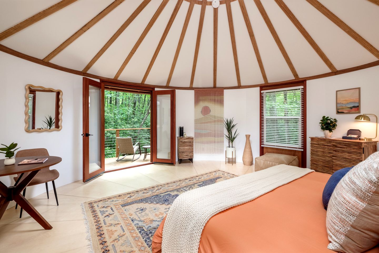 Enchanting Yurt Haven near Pisgah National Forest in North Carolina
