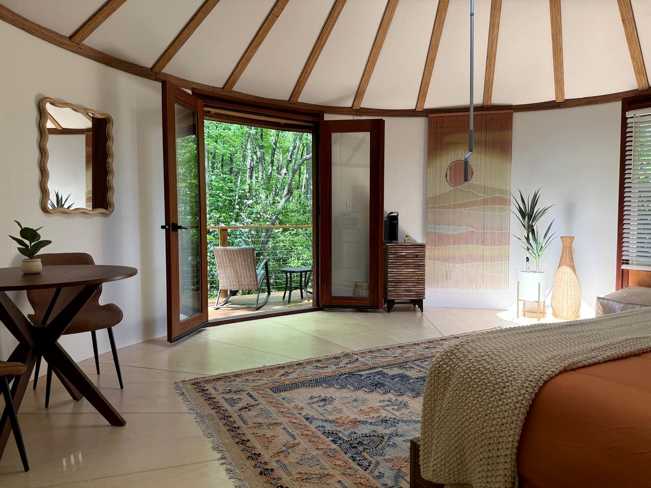 Enchanting Yurt Haven near Pisgah National Forest in North Carolina