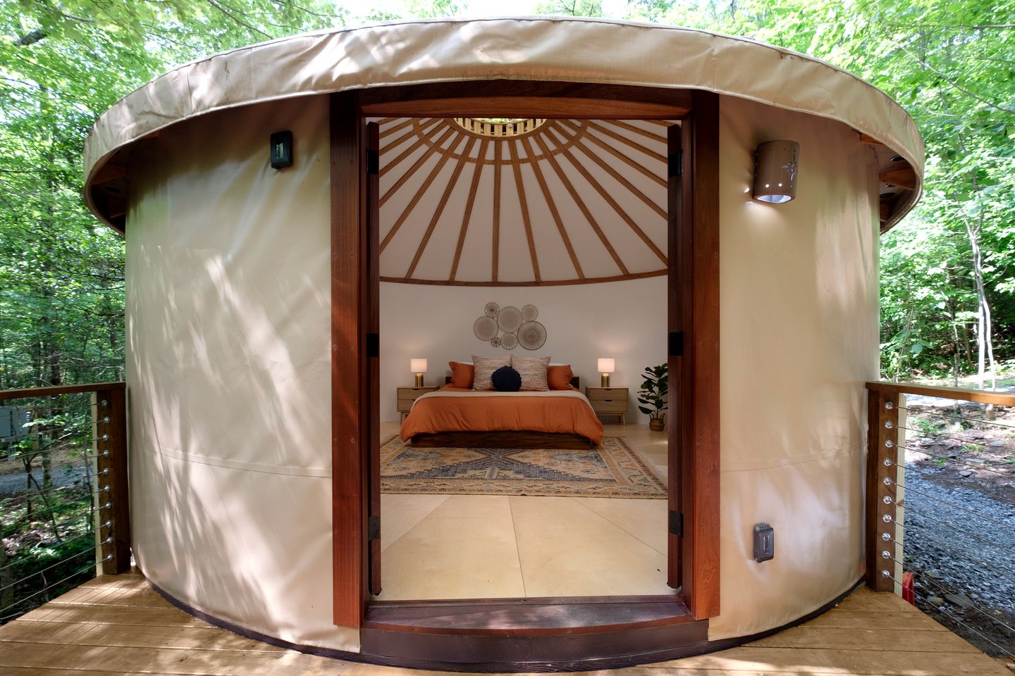 Enchanting Yurt Haven near Pisgah National Forest in North Carolina