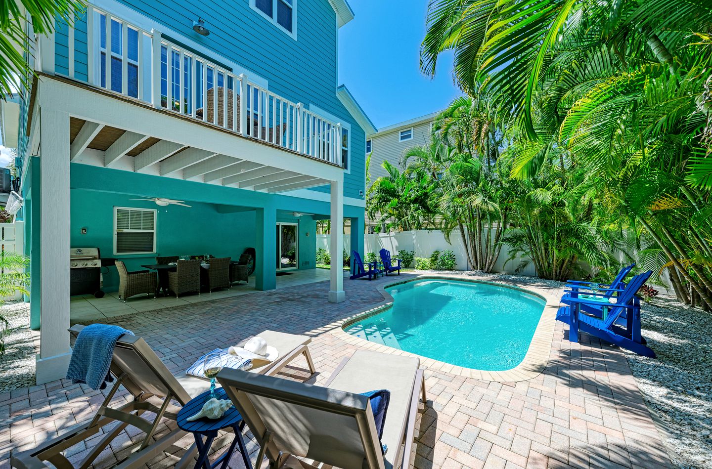 Stunning Beach House with Swimming Pool and Game Room in Holmes Beach, Florida