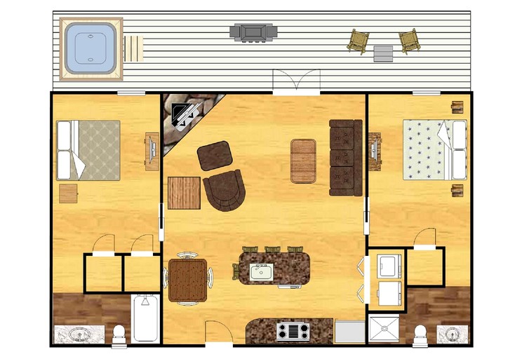 Cabins (United States of America, Gatlinburg, Tennessee)