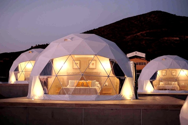 Luxury Glamping Dome with Panoramic Views & Stargazing in Baja California, Mexico