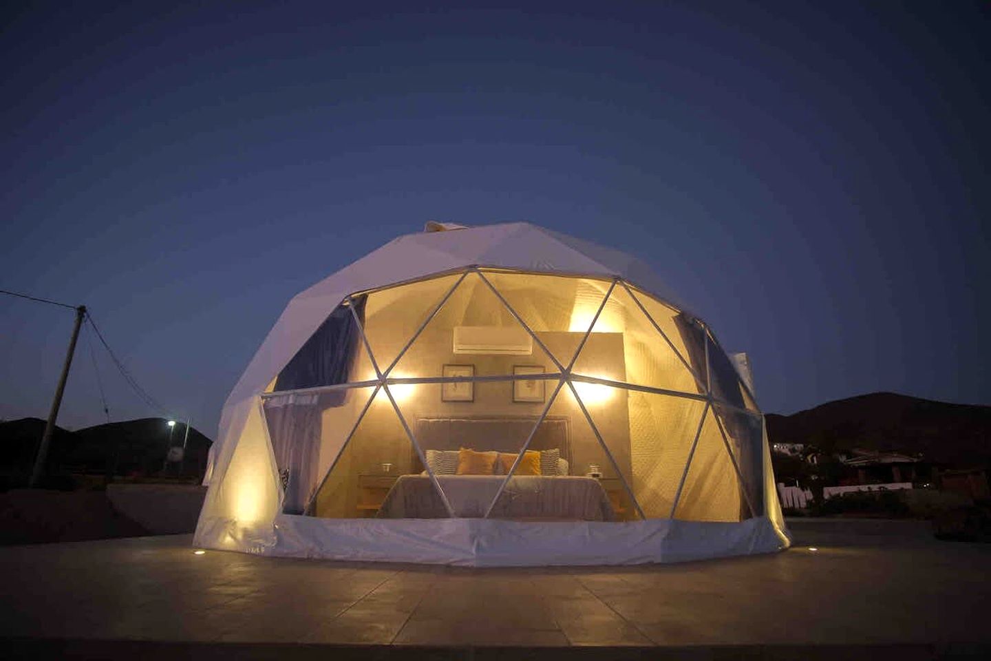 Chic Glamping Dome Surrounded by Vineyards & Nature in Baja California, Mexico