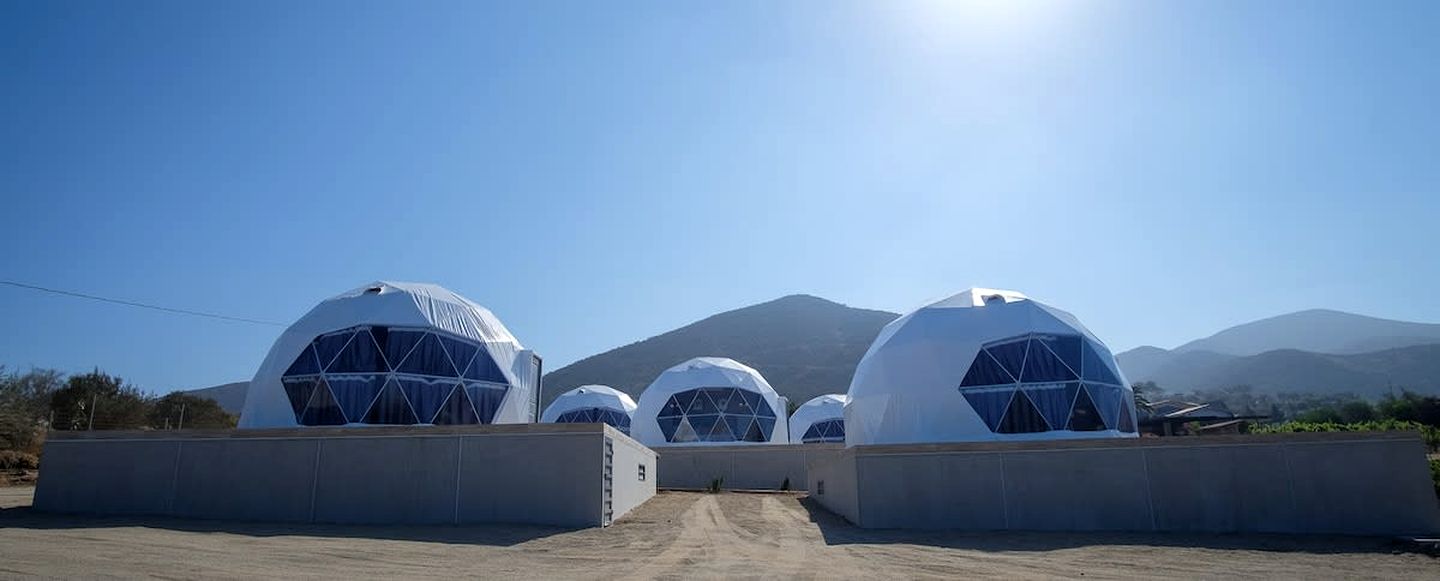 Nature-Immersed Luxury Dome with Stunning Horizon Views in Baja California, Mexico