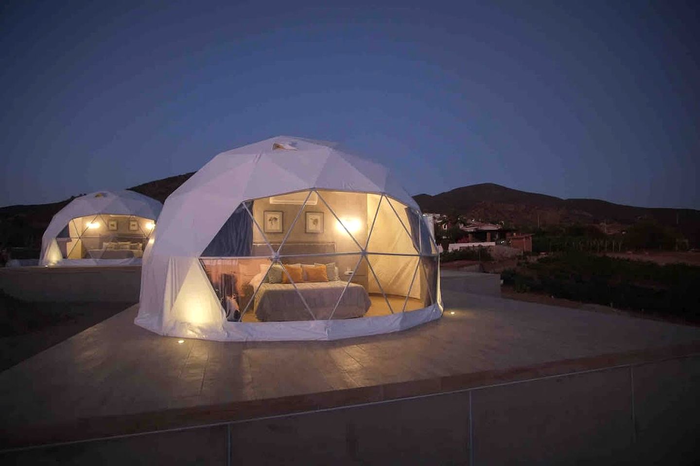 Luxury Glamping Dome with Panoramic Views & Stargazing in Baja California, Mexico