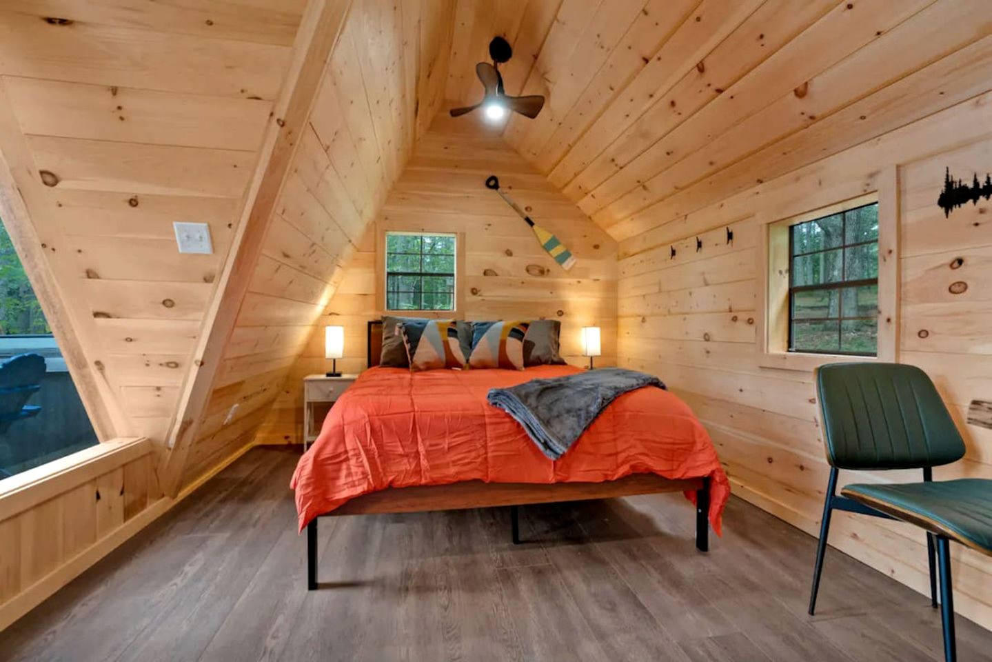 Cute A-Frame Retreat with Inviting Hot Tub in Oxford, Maine