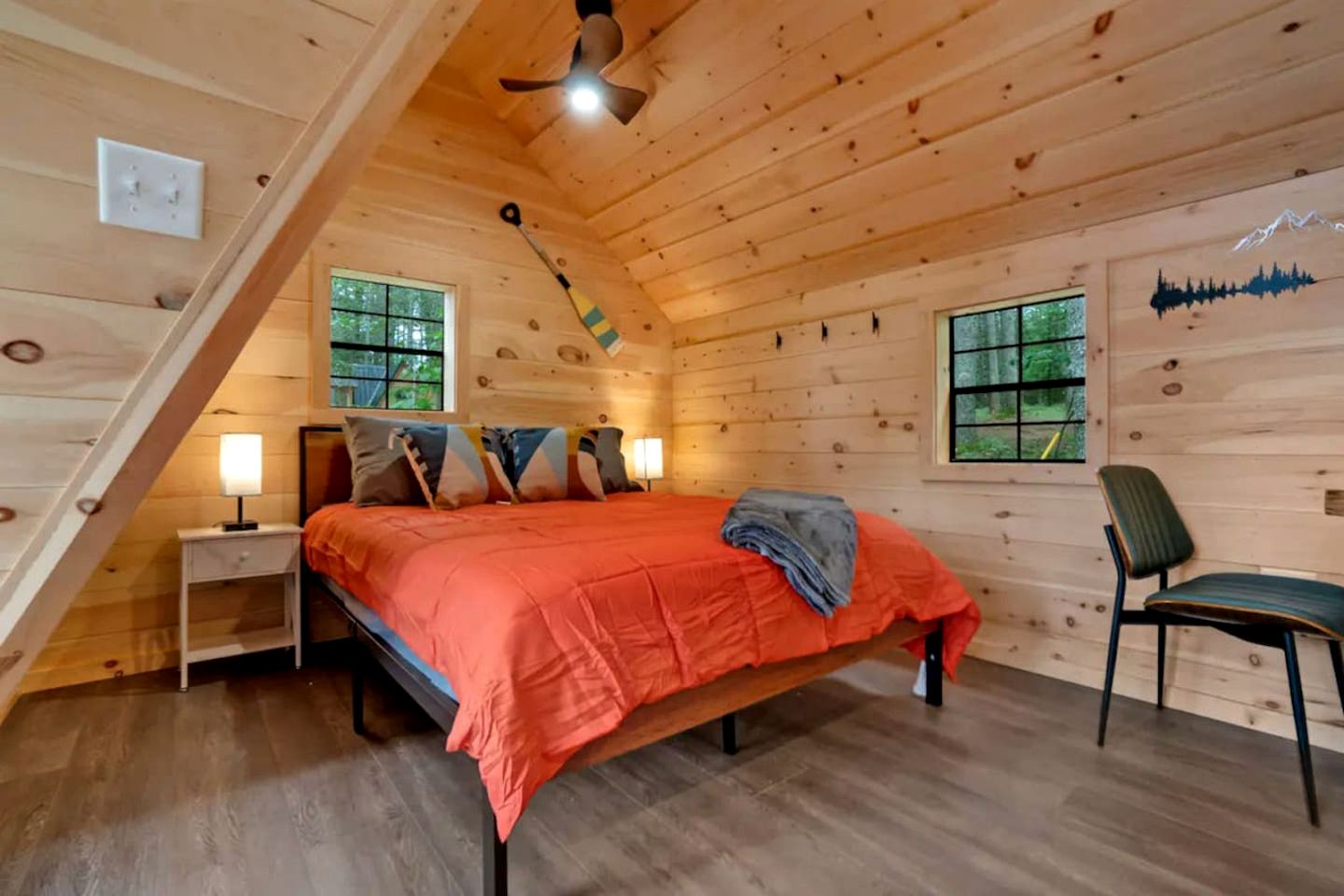 Cute A-Frame Retreat with Inviting Hot Tub in Oxford, Maine