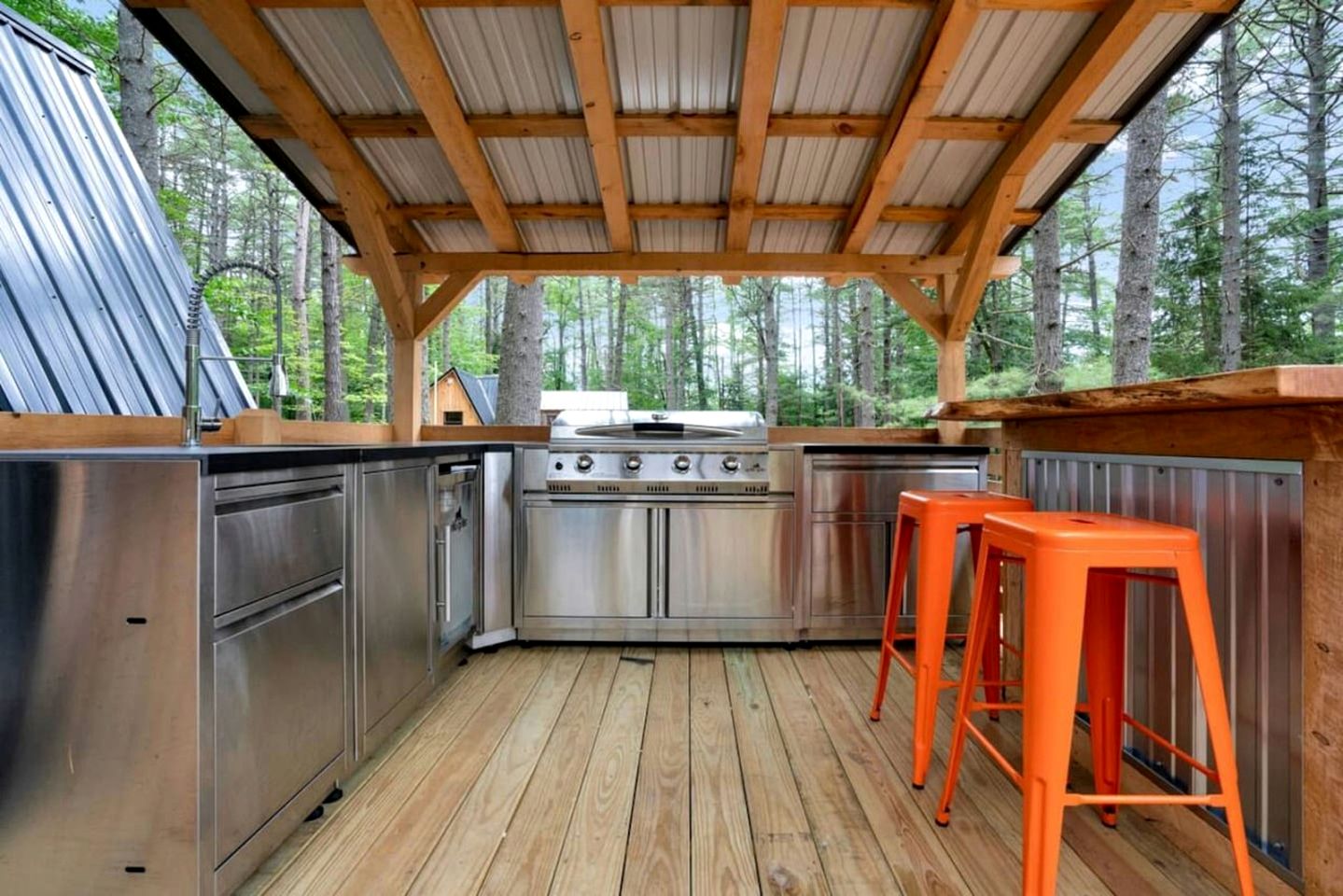 Cute A-Frame Retreat with Inviting Hot Tub in Oxford, Maine