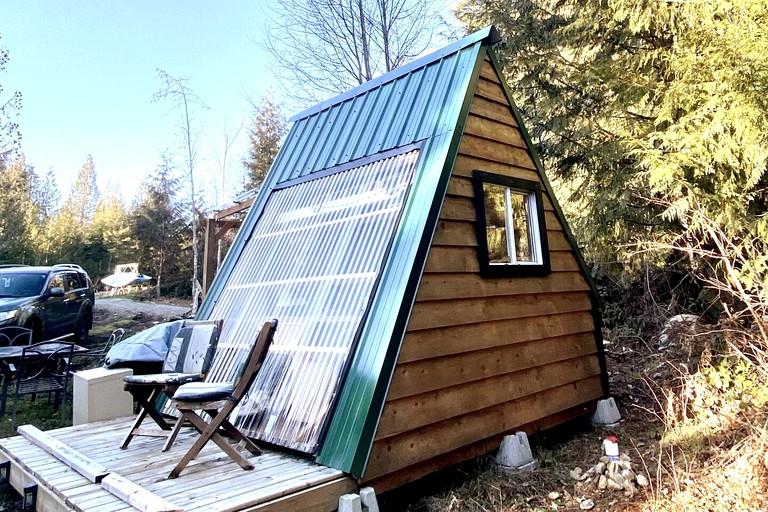 Magical Micro A-Frame on the Sunshine Coast for the Best of British Columbia's Glamping