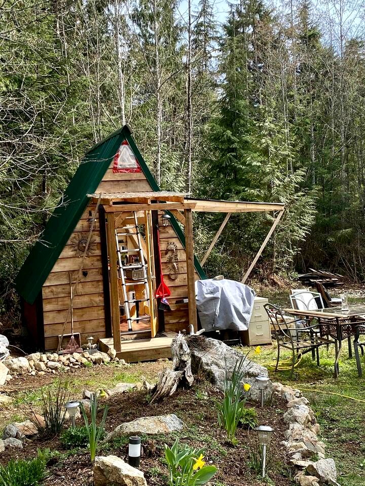 Magical Micro A-Frame on the Sunshine Coast for the Best of British Columbia's Glamping