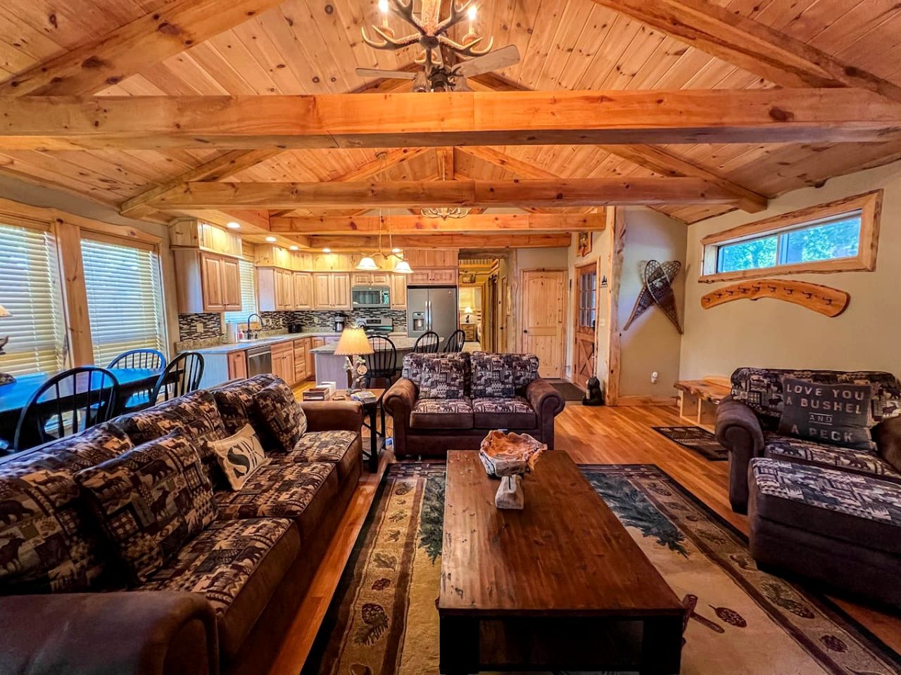 Cute Wooden Cabin Nestled Amidst Trees in North Conway, New Hampshire