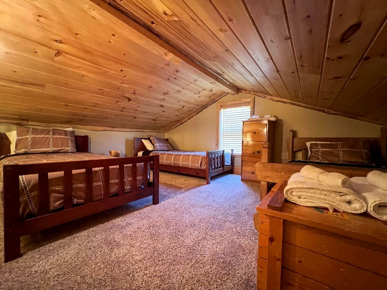 Cute Wooden Cabin Nestled Amidst Trees in North Conway, New Hampshire