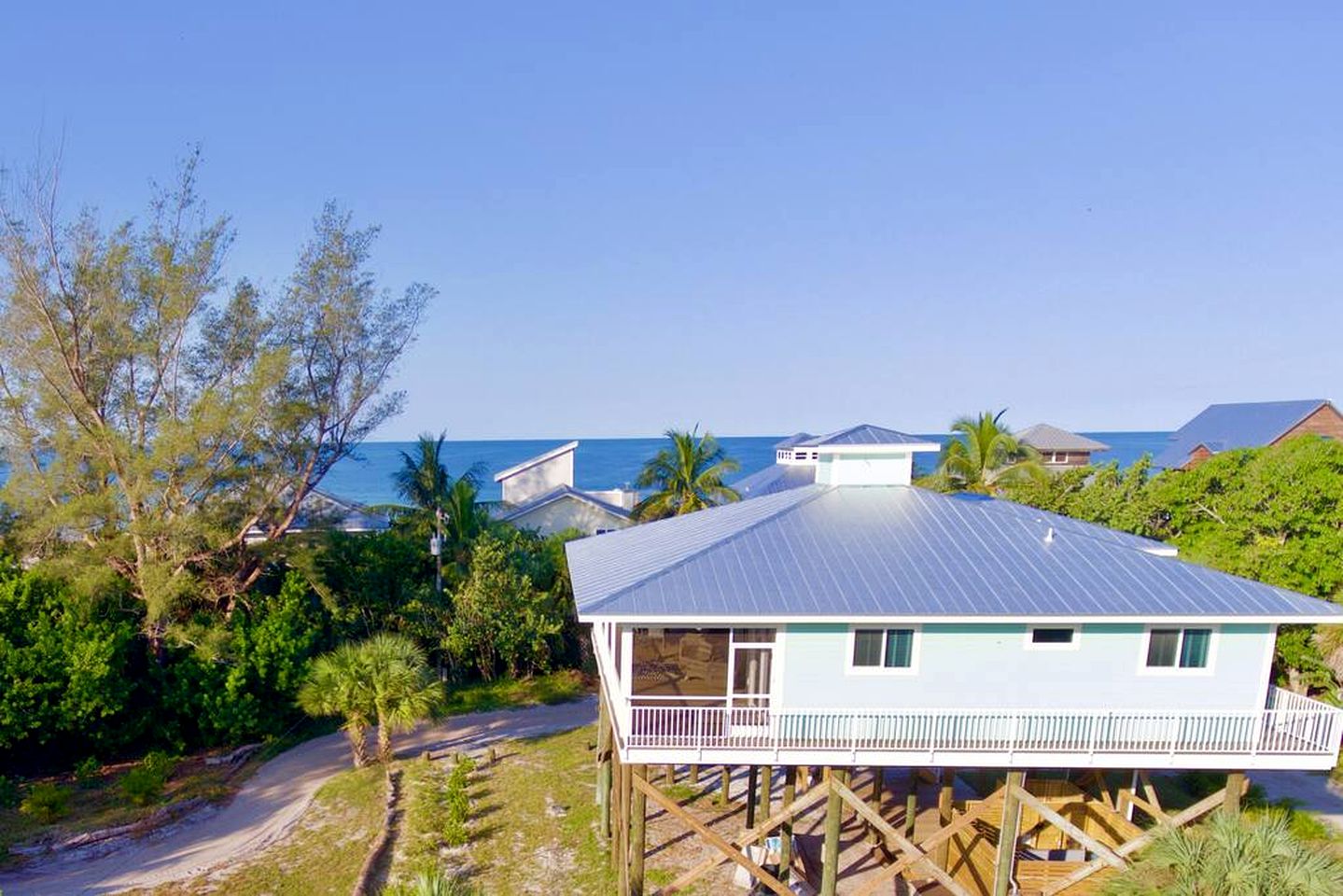 Stunning Beachfront Cottage with Gulf Views & Water Access on Little Gasparilla Island, Florida