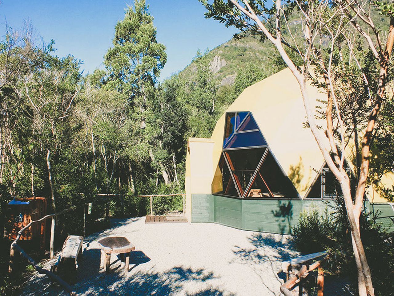 Unique Dome in a Lush Forest for a Glamping Getaway near Lago Ranco, Chile