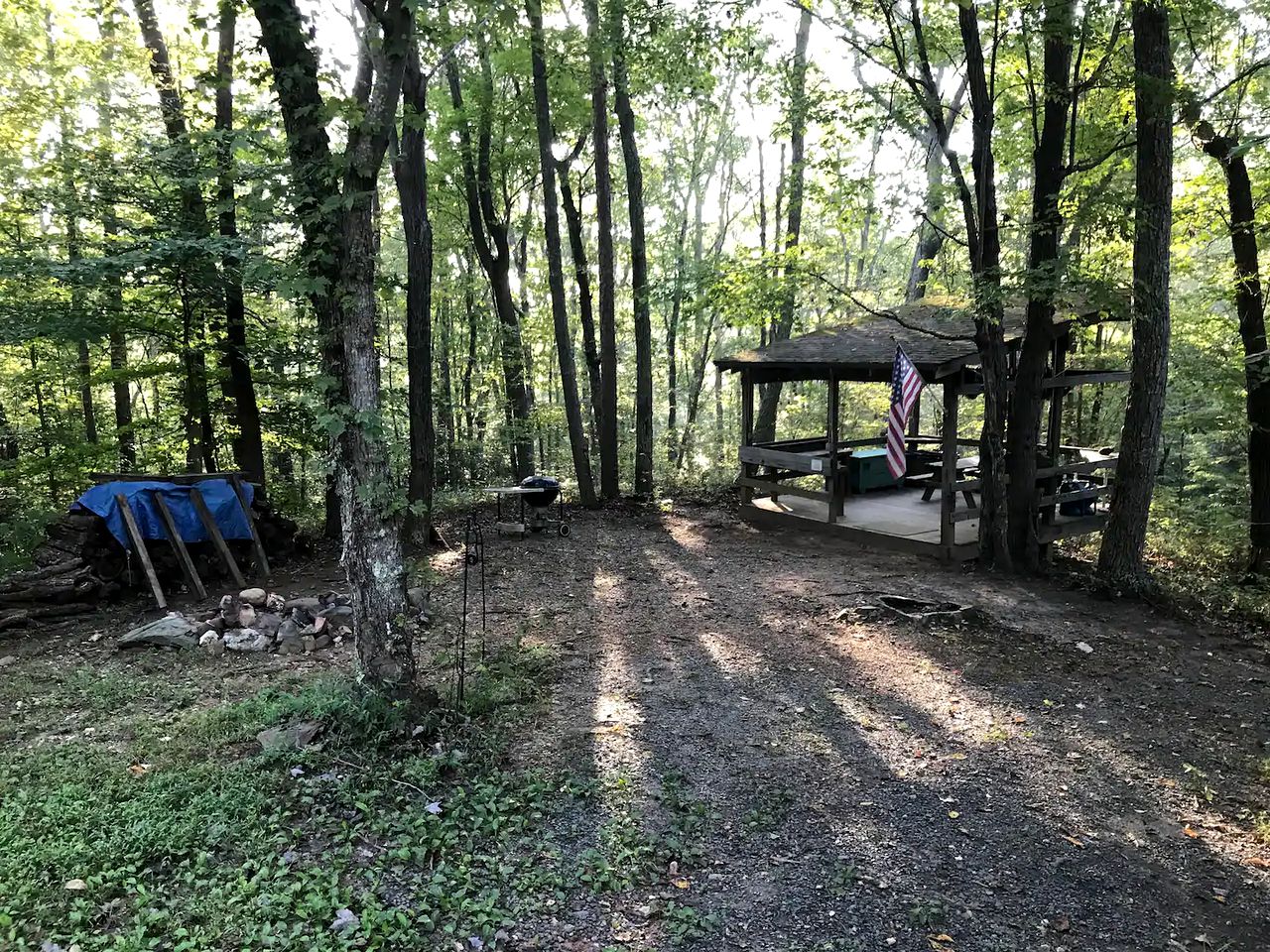 Secluded Getaway Spot in a Quiet Forest for Camping near Charlottesville, VA