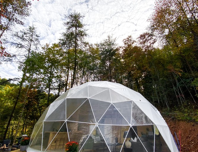 Luxury dome in the midst of nature