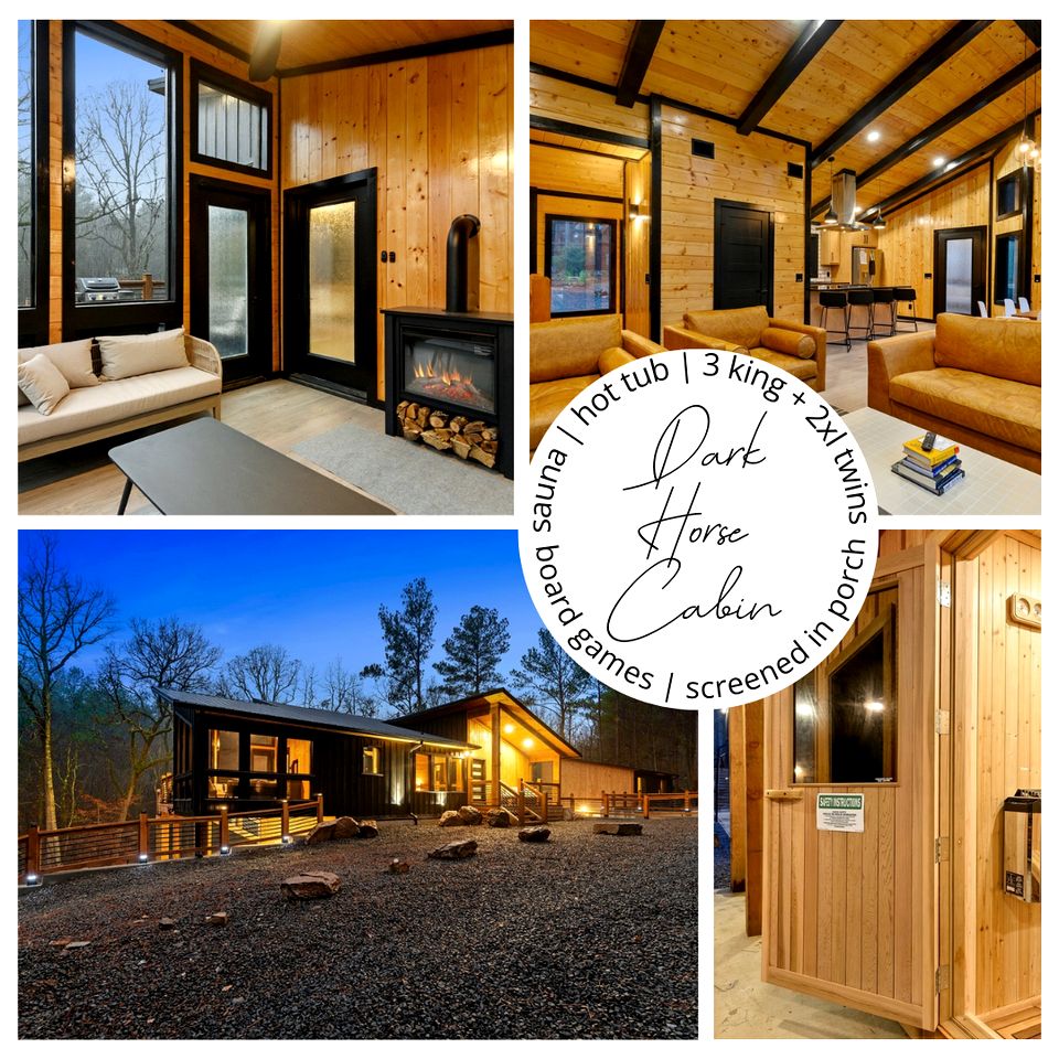Spacious Modern Cabin with Basketball Court and Sauna in Broken Bow, Oklahoma