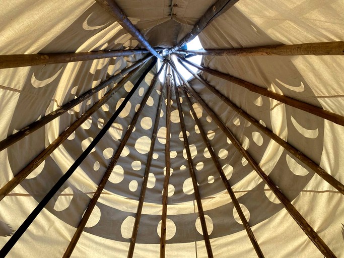 Authentic Tipi Set in the Stunning Woodland of the White Mountain National Forest, New Hampshire | Tipis (Chatham, New Hampshire, United States of Ame