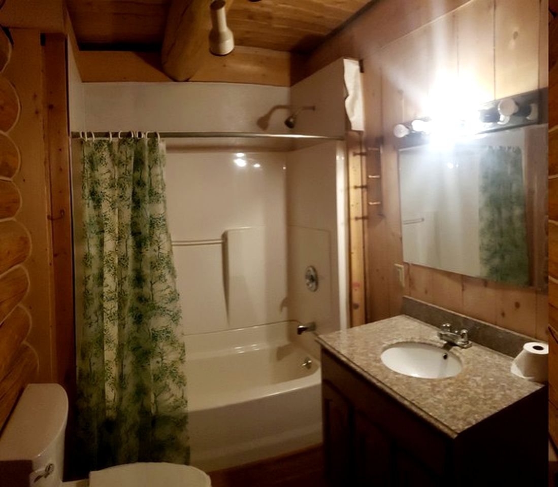 Off-Grid Cabin with Views from the Porch in Alaska