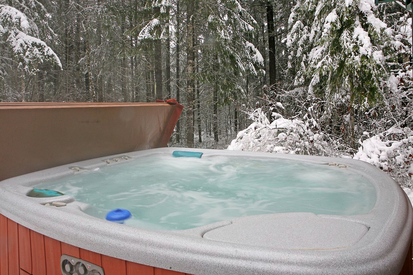 Cabin Hot Tub next to Mount Rainier National Park
