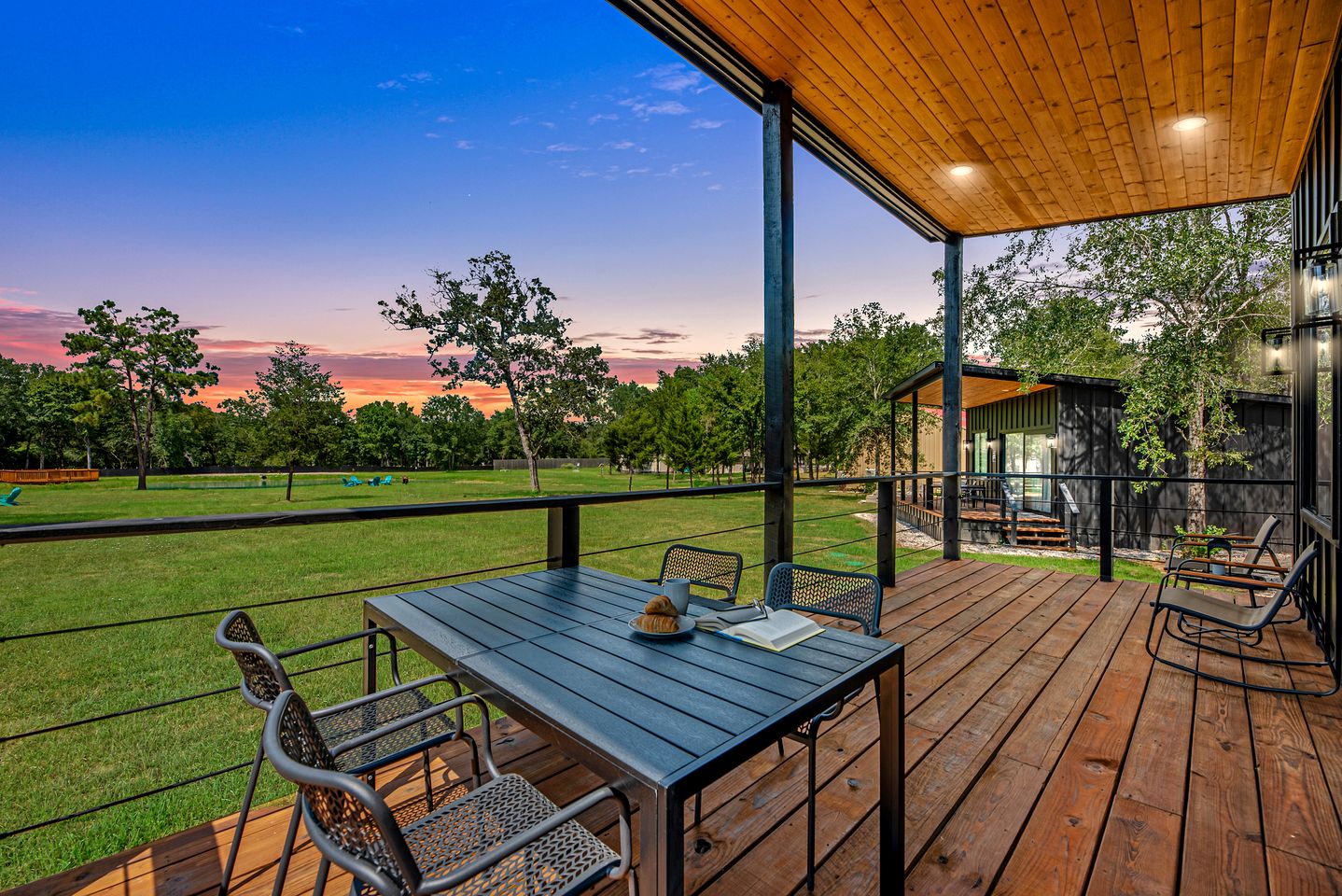 Elegant Tiny Home Resort with Heated Pool & Goats near Houston, Hempstead Texas