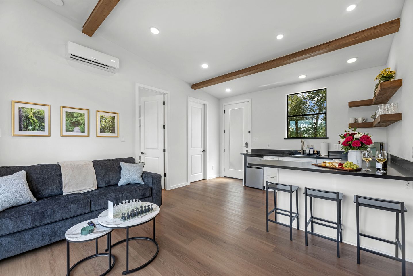 Modern Farmhouse Tiny Home Resort with Goats & Pool near Houston, Hempstead Texas