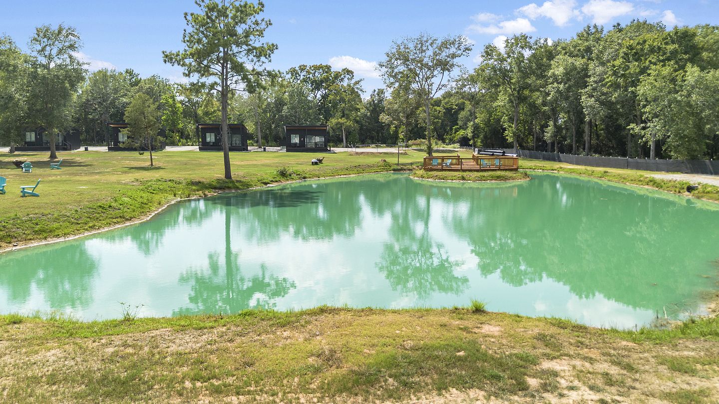 Modern Farmhouse Tiny Home Resort with Goats & Pool near Houston, Hempstead Texas