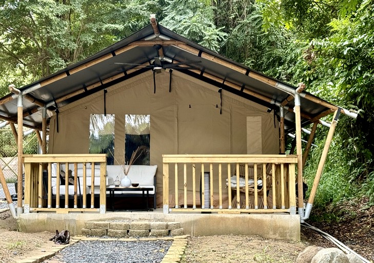 Fabulous Comfy Tented Cabin with Tiny Terrace and Bathtub in Puerto Rico