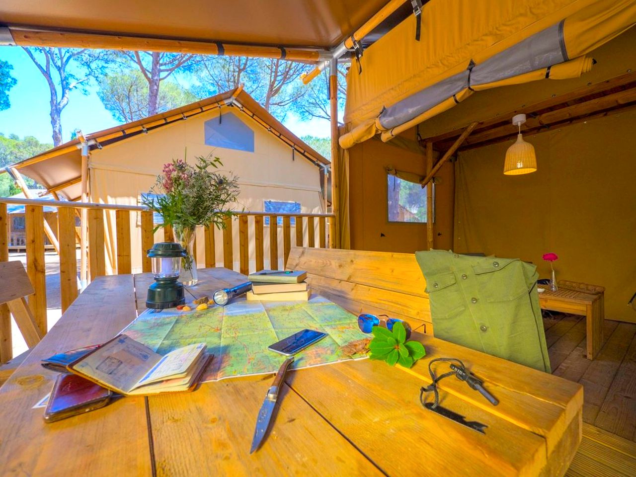 Deluxe Tented Cabins for a Glamping Adventure on the Costa Brava, Spain