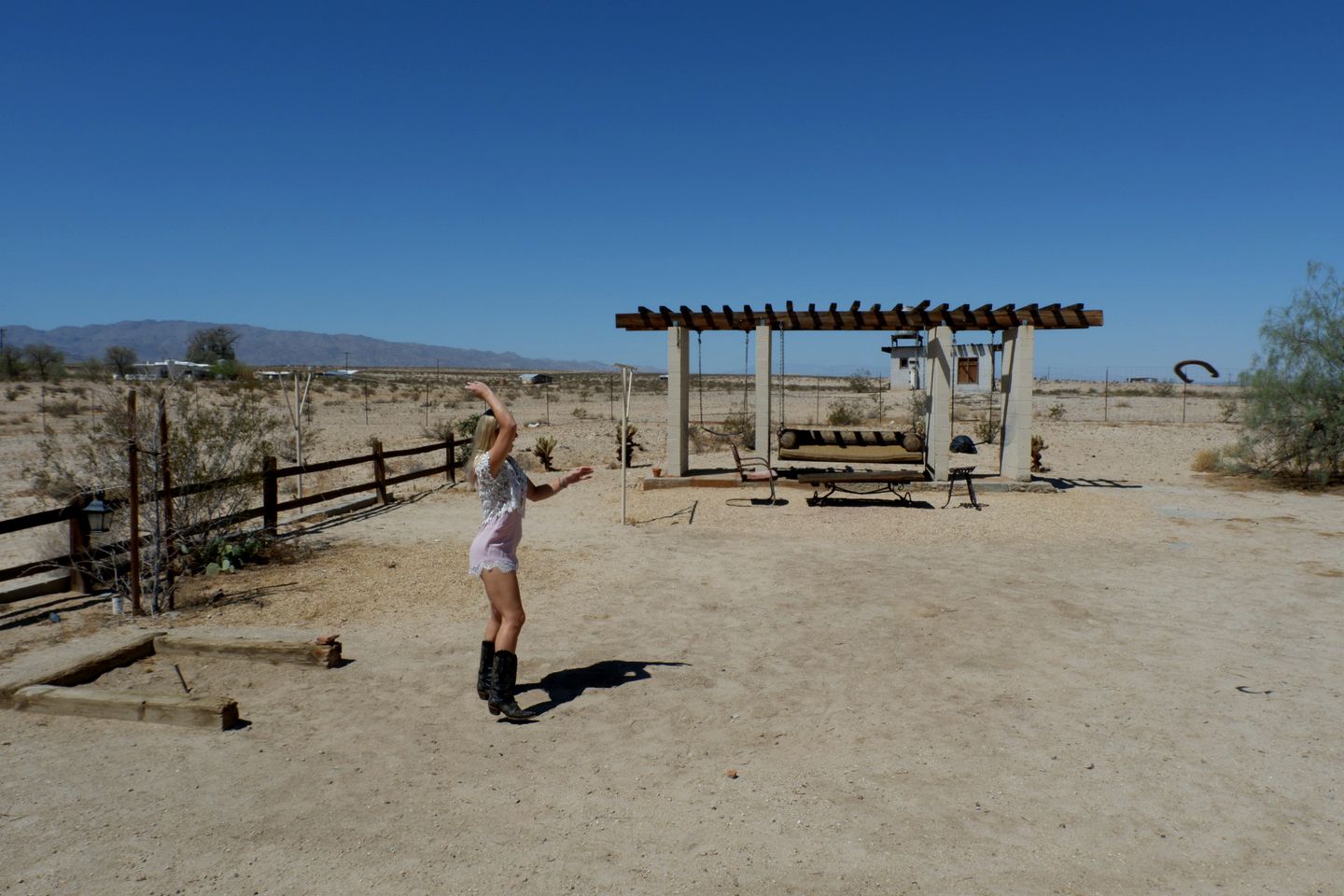 Desert Cabin with Swimming Pool and Horse Corral, California