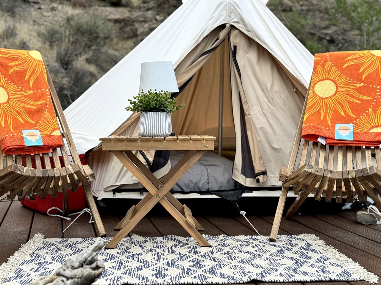 Luxurious and Comfy Bell Tent in the Stunning Nevada Desert