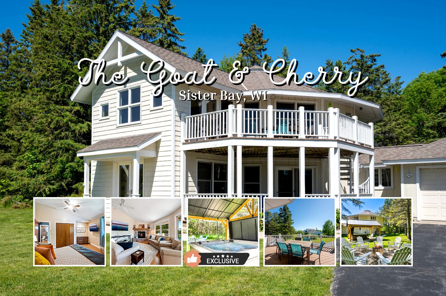 The Goat and Cherry • Sister Bay, WI, Vacation Rentals, Sister Bay