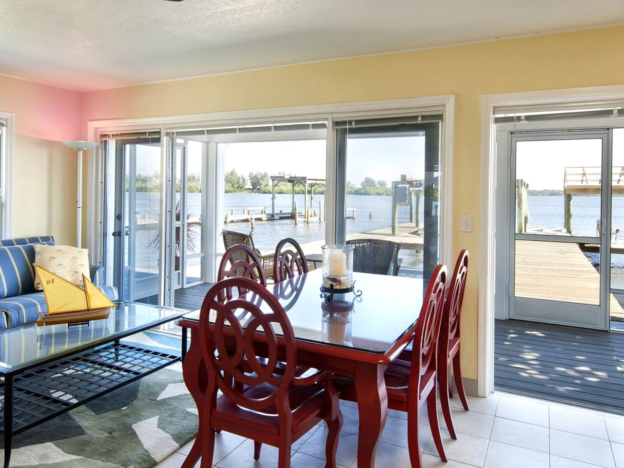 Waterfront Cottage Rental with a Heated Pool on the Indian River in Florida