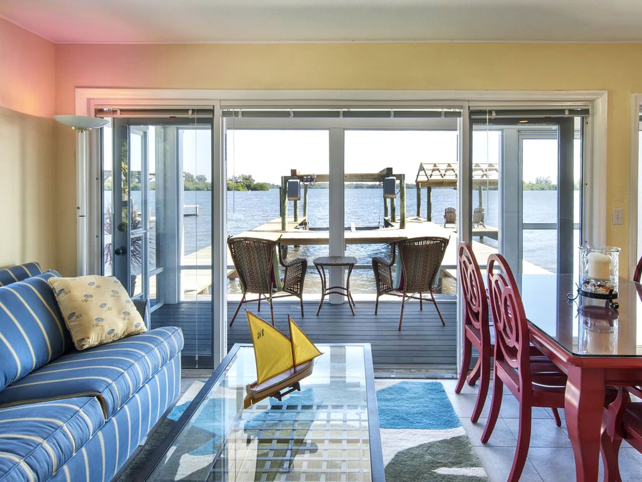 Waterfront Cottage Rental with a Heated Pool on the Indian River in Florida