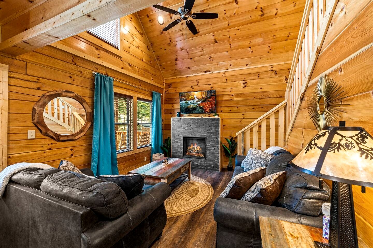 Dog-Friendly Cabin with Game and Theater Room and Decks in Tennessee