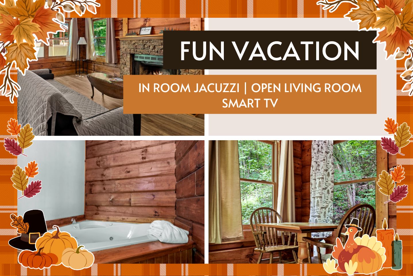 Dog-Friendly Cabin with Indoor Jacuzzi in Sevierville, Tennessee