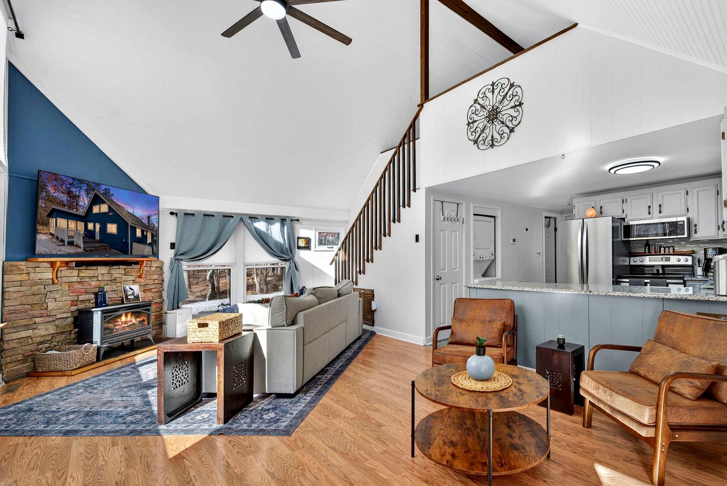 Modern Mountain Chalet with Stone Fireplace & Resort Amenities near Hedgesville, WV